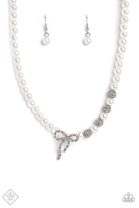 Classy Cadenza - White-Jewelry-Paparazzi Accessories, Just Because Jewels-Just Because Jewels