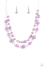 Load image into Gallery viewer, Parisian Pearls - Purple-Jewelry-Paparazzi Accessories, Just Because Jewels-Just Because Jewels