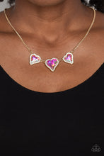 Load image into Gallery viewer, State of the HEART - Gold-Jewelry-Paparazzi Accessories, Just Because Jewels-Just Because Jewels