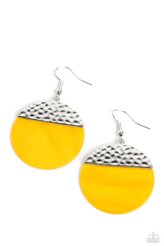 SHELL Out - Yellow-Jewelry-Paparazzi Accessories, Just Because Jewels-Just Because Jewels