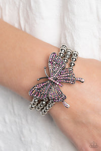 First WINGS First - Pink-Jewelry-Paparazzi Accessories, Just Because Jewels-Just Because Jewels