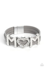 Load image into Gallery viewer, Heart of Mom - Silver-Jewelry-Paparazzi Accessories, Just Because Jewels-Just Because Jewels