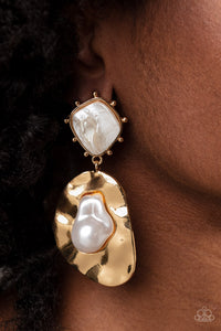 Rippling Rhapsody - Gold-Jewelry-Paparazzi Accessories, Just Because Jewels-Just Because Jewels