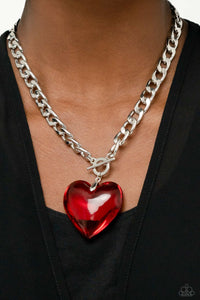 GLASSY-Hero - Red-Jewelry-Paparazzi Accessories, Just Because Jewels-Just Because Jewels