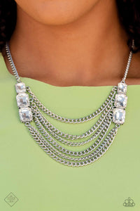 Come CHAIN or Shine - White-Jewelry-Paparazzi Accessories, Just Because Jewels-Just Because Jewels