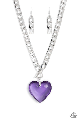 GLASSY-Hero - Purple-Jewelry-Paparazzi Accessories, Just Because Jewels-Just Because Jewels