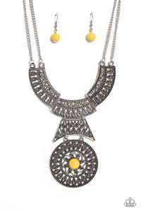 Fetching Filigree - Yellow-Jewelry-Paparazzi Accessories, Just Because Jewels-Just Because Jewels