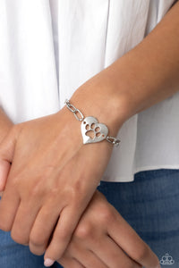 PAW-sitively Perfect - Silver-Jewelry-Paparazzi Accessories, Just Because Jewels-Just Because Jewels