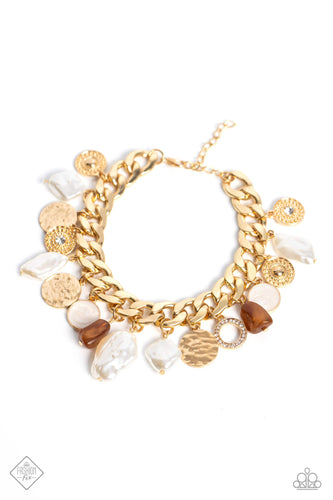 SEA For Yourself - Gold-Jewelry-Paparazzi Accessories, Just Because Jewels-Just Because Jewels