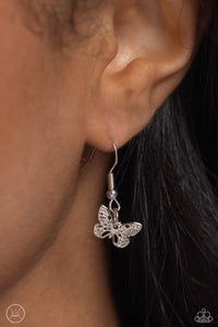 Butterfly Beacon - Silver-Jewelry-Paparazzi Accessories, Just Because Jewels-Just Because Jewels