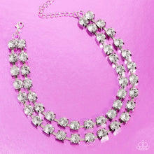 Load image into Gallery viewer, Glistening Gallery - White-Jewelry-Paparazzi Accessories, Just Because Jewels-Just Because Jewels