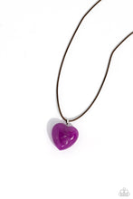 Load image into Gallery viewer, Serene Sweetheart - Purple-Jewelry-Paparazzi Accessories, Just Because Jewels-Just Because Jewels