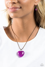 Load image into Gallery viewer, Serene Sweetheart - Purple-Jewelry-Paparazzi Accessories, Just Because Jewels-Just Because Jewels