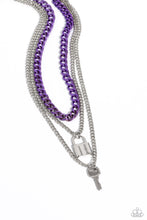 Load image into Gallery viewer, Locked Labor - Purple-Jewelry-Paparazzi Accessories, Just Because Jewels-Just Because Jewels