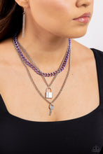 Load image into Gallery viewer, Locked Labor - Purple-Jewelry-Paparazzi Accessories, Just Because Jewels-Just Because Jewels