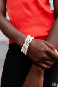 How Do You Do? - White-Jewelry-Paparazzi Accessories, Just Because Jewels-Just Because Jewels