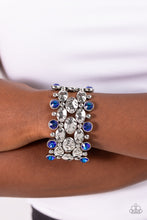 Load image into Gallery viewer, Hammered Headliner - Blue-Jewelry-Paparazzi Accessories, Just Because Jewels-Just Because Jewels