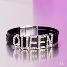 Load image into Gallery viewer, Queen of My Life - Black-Jewelry-Paparazzi Accessories, Just Because Jewels-Just Because Jewels