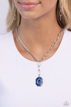 Load image into Gallery viewer, Hexagonal Hallmark - Blue-Jewelry-Paparazzi Accessories, Just Because Jewels-Just Because Jewels