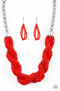 Savannah Surfin’-Just Because Jewels, Paparazzi Accessories-Red-Just Because Jewels