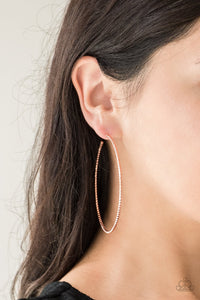 Hooked on Hoops – Copper-Just Because Jewels, Paparazzi Accessories-Just Because Jewels