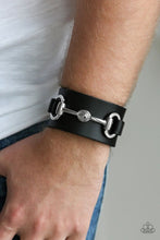 Load image into Gallery viewer, Biker Band - Black-Jewelry-Just Because Jewels, Paparazzi Accessories-Just Because Jewels