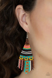 Beaded Bohemian - Brown-Jewelry-Just Because Jewels, Paparazzi Accessories-Just Because Jewels