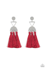 Load image into Gallery viewer, Tassel Trippin-Just Because Jewels, Paparazzi Accessories-Red-Just Because Jewels