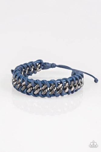 Racer Edge-Just Because Jewels, Paparazzi Accessories-Blue-Just Because Jewels