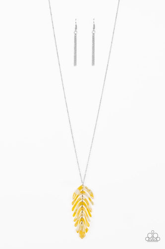 She QUILL Be Loved - Yellow-Just Because Jewels, Paparazzi Accessories-Just Because Jewels