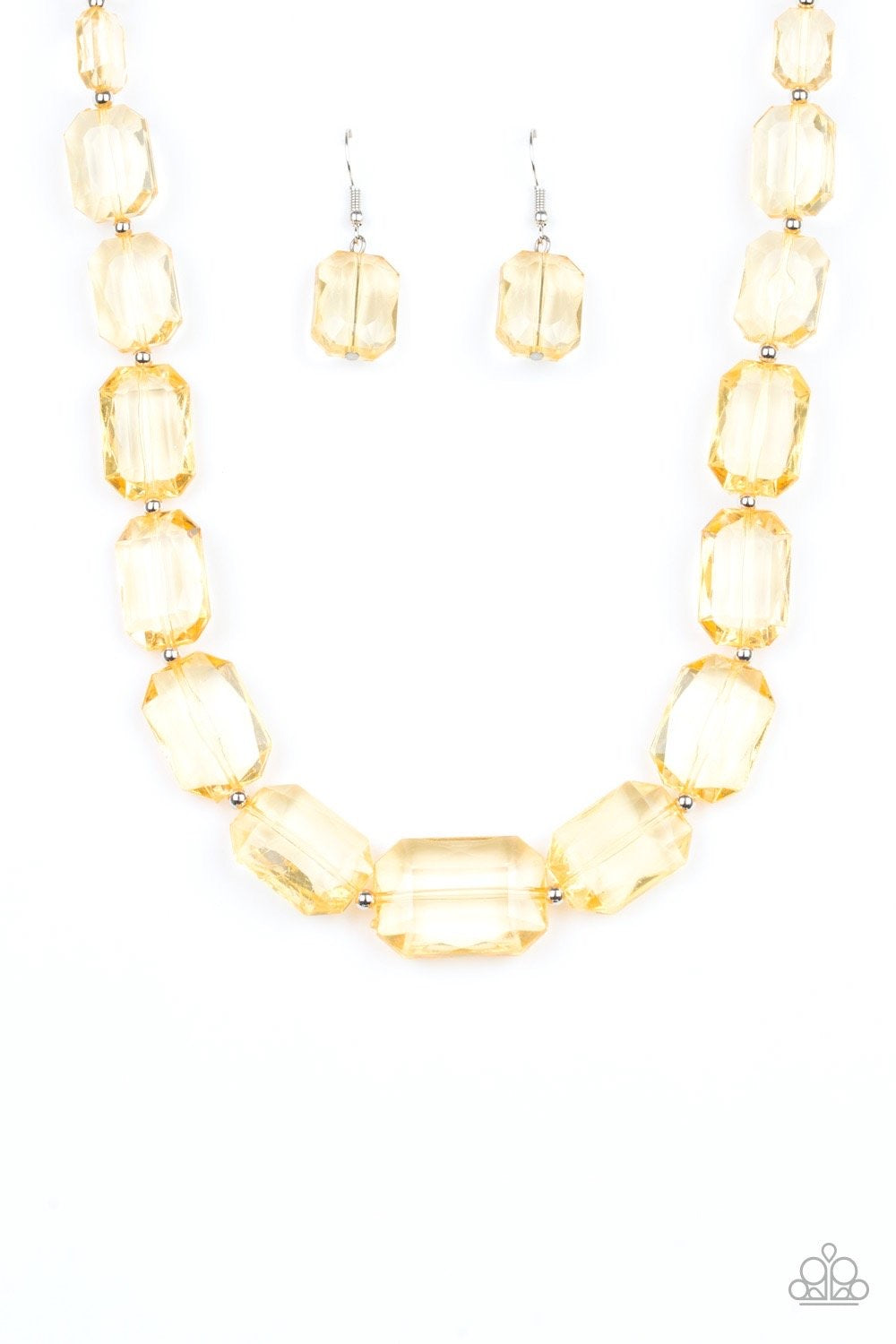 ICE Versa - Yellow-Just Because Jewels, Paparazzi Accessories-Just Because Jewels