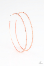 Load image into Gallery viewer, Hooked on Hoops – Copper-Just Because Jewels, Paparazzi Accessories-Just Because Jewels