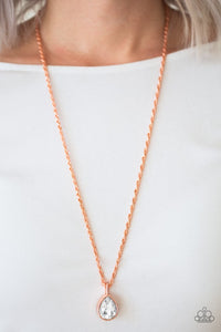 Million Dollar Drop - Copper-Just Because Jewels, Paparazzi Accessories-Just Because Jewels