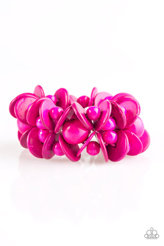 Tropical Temptress - Pink-Just Because Jewels, Paparazzi Accessories-Just Because Jewels