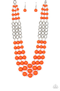 A La Vogue - Orange-Jewelry-Just Because Jewels, Paparazzi Accessories-Just Because Jewels