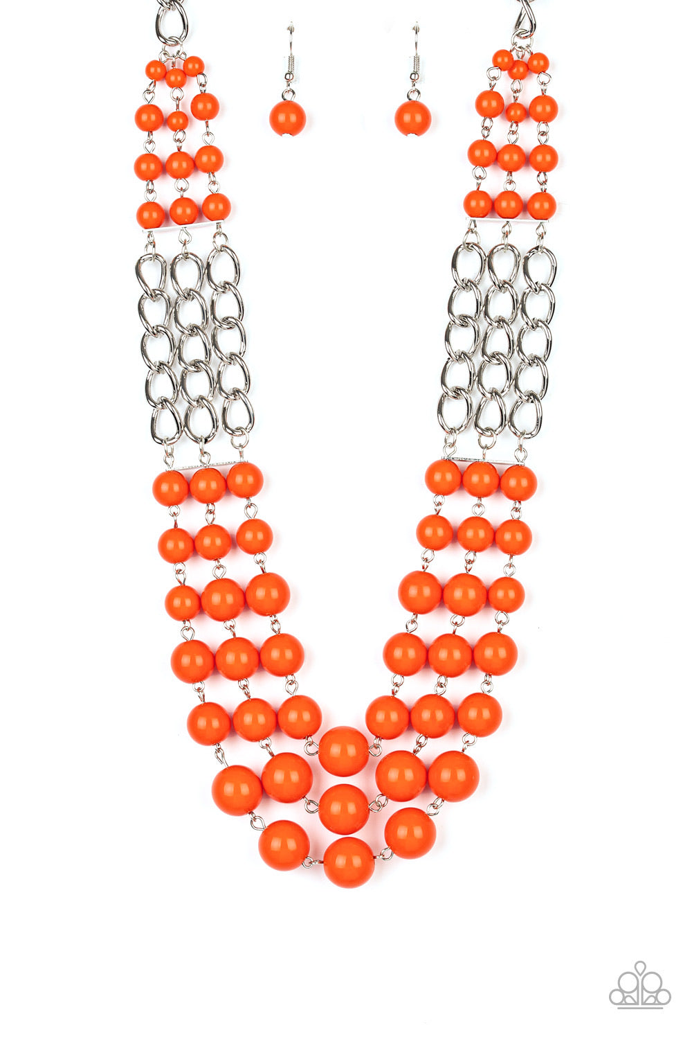 A La Vogue - Orange-Jewelry-Just Because Jewels, Paparazzi Accessories-Just Because Jewels