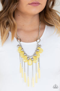 Roaring Riviera - Yellow-Just Because Jewels, Paparazzi Accessories-Just Because Jewels