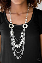 Load image into Gallery viewer, BELLES and Whistles - White-Jewelry-Just Because Jewels, Paparazzi Accessories-Just Because Jewels