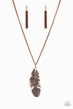 Load image into Gallery viewer, Free Bird - Copper-Just Because Jewels, Paparazzi Accessories-Just Because Jewels