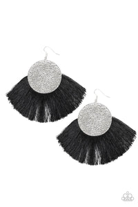 Foxtrot Fringe-Just Because Jewels, Paparazzi Accessories-Black-Just Because Jewels