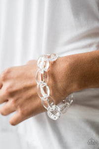 Ice Ice Baby - White-Just Because Jewels, Paparazzi Accessories-Just Because Jewels