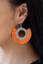 Load image into Gallery viewer, Fringe Fanatic -Orange-Just Because Jewels, Paparazzi Accessories-Just Because Jewels