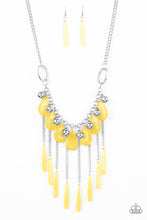 Load image into Gallery viewer, Roaring Riviera - Yellow-Just Because Jewels, Paparazzi Accessories-Just Because Jewels