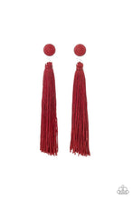 Load image into Gallery viewer, Tightrope Tassel-Just Because Jewels, Paparazzi Accessories-Red-Just Because Jewels