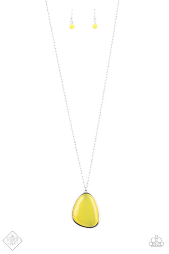 Ethereal Experience - Yellow-Just Because Jewels, Paparazzi Accessories-Just Because Jewels