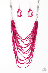 Bora Bombora-Jewelry-Just Because Jewels, Paparazzi Accessories-Pink-Just Because Jewels