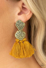 Load image into Gallery viewer, Tenacious Tassel - Yellow-Just Because Jewels, Paparazzi Accessories-Just Because Jewels