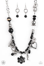 Load image into Gallery viewer, Charmed, I Am Sure - Black-Jewelry-Just Because Jewels, Paparazzi Accessories-Black-Just Because Jewels