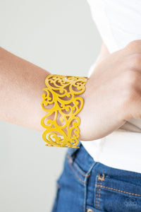 VINE and Dash - Yellow-Just Because Jewels, Paparazzi Accessories-Just Because Jewels