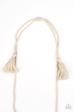 Load image into Gallery viewer, Macrame Mantra - White-Just Because Jewels, Paparazzi Accessories-Just Because Jewels